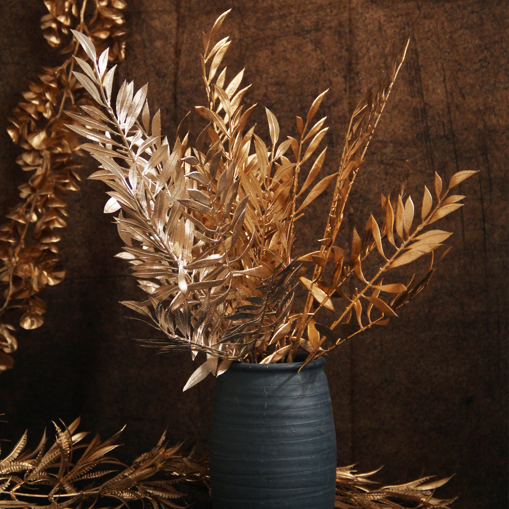Hot Sale 53cm Artificial Golden Leaf 20years Artificial Flower Experience Simulation Of Apple Tree Branches And Leaves