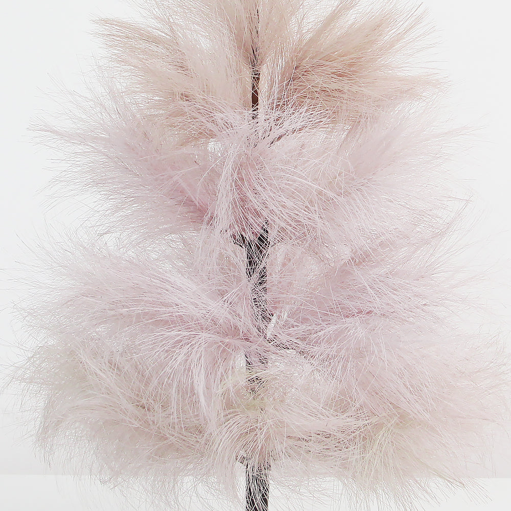 24Inch Baby Pink Pampas Grass Christmas Tree Fluffy High Quality Small Christmas Tree Table Backdrop Stand Decoration