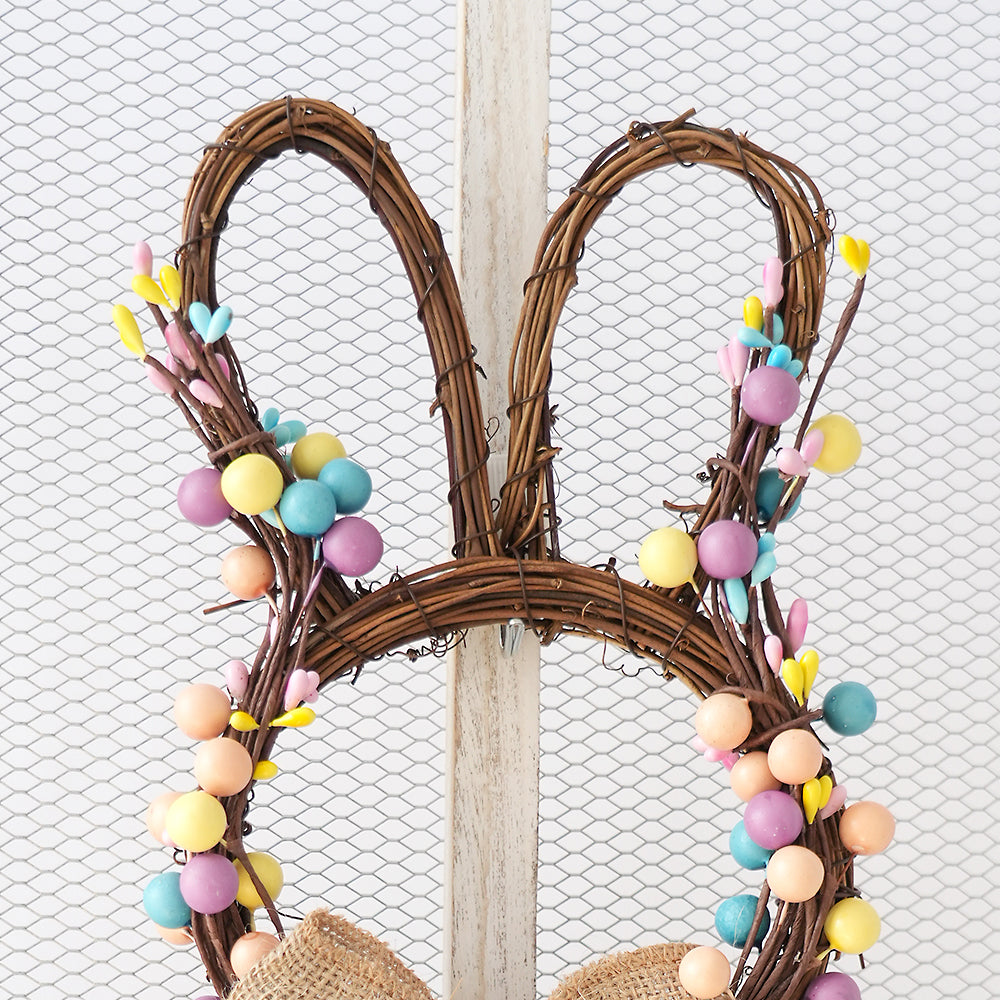Wholesale High Quality Artificial Wreaths Easter Wreath Rabbit Decorative Wreaths For Home Party Easter Decorations