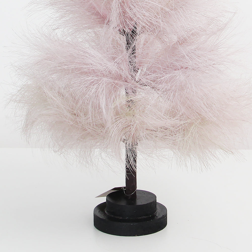 24Inch Baby Pink Pampas Grass Christmas Tree Fluffy High Quality Small Christmas Tree Table Backdrop Stand Decoration