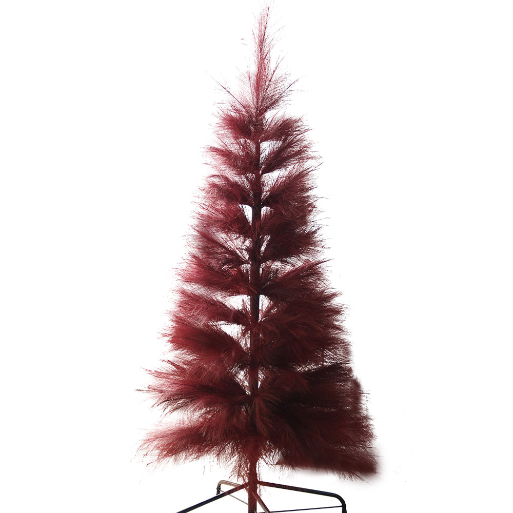 New Design Wine Red Color 5-ft Pampas Grass Tree Adjustable Artificial Tree Home Decor Pampas Tree Hotel Cafe Wedding Event