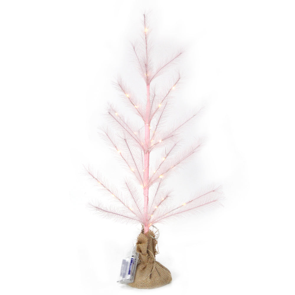 New Design 60cm Christmas Tree With Led Lights Small Aritificial Pampas Grass Tree With Light Celebration Home Event Party