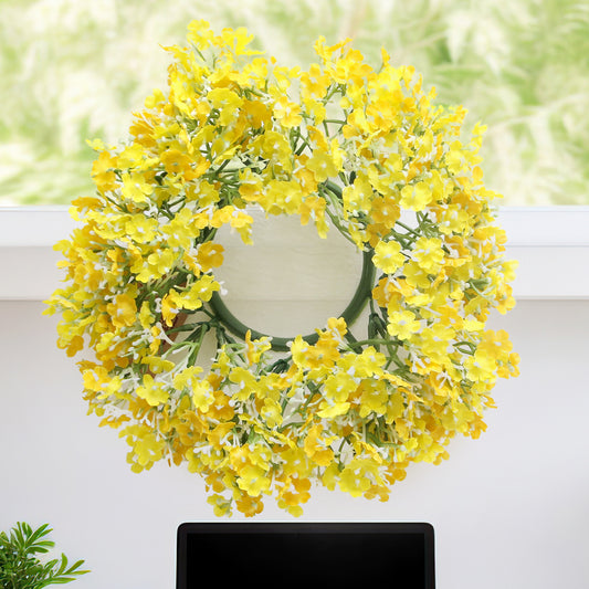 Beautiful Colorful Artificial Wreath Customized Wreath Supplies Wholesale Eco-friendly Materials Wreaths for Home Decoration