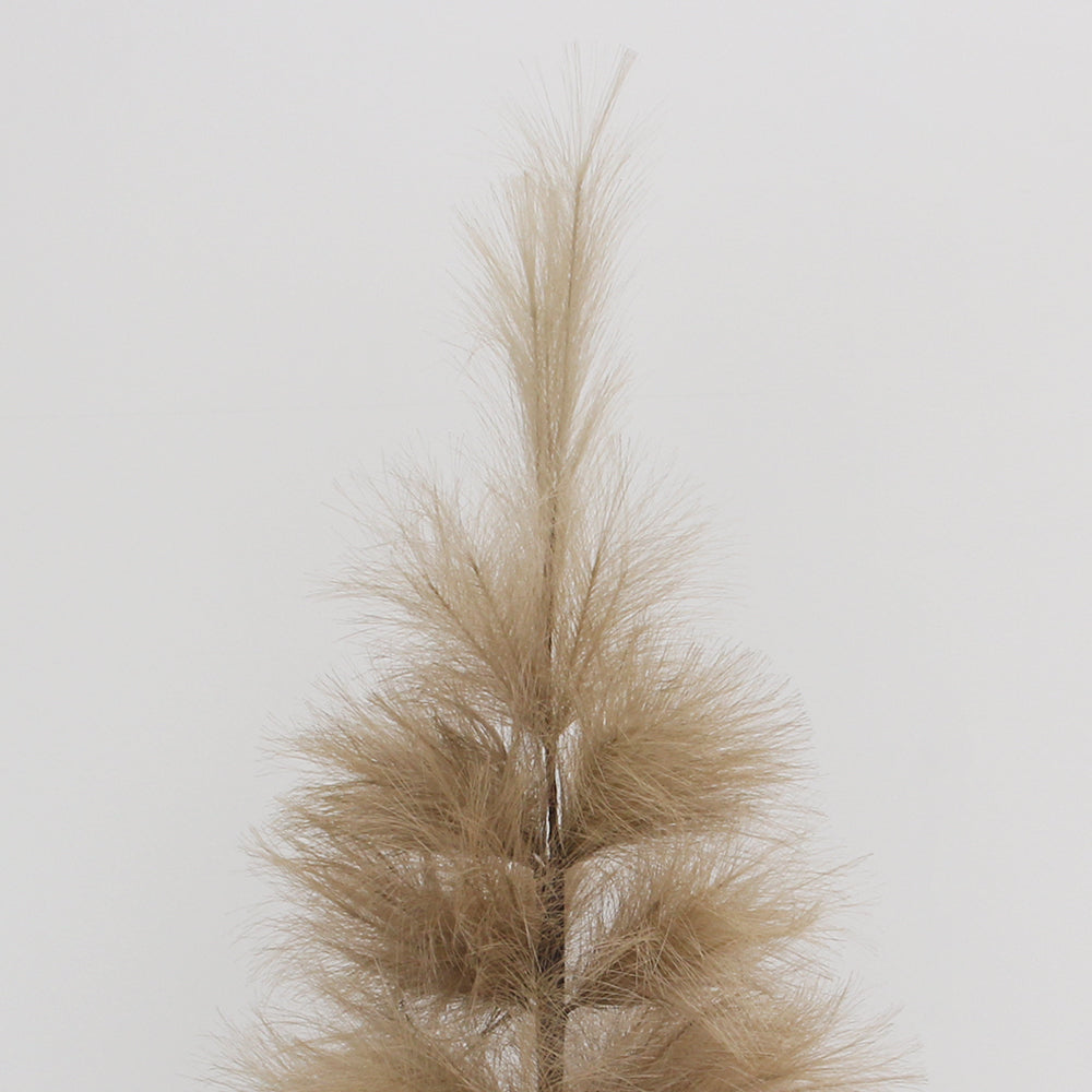 Originality 1m Tall Golden-Brown Pampas Grass Christmas Tree Flexible Artificial Tree For Festival Wedding Christmas Decoration