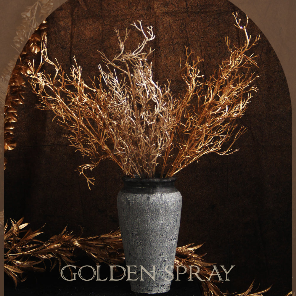 New Design Exquisite Golden Spray Products Silver Spray Festive Atmosphere Artificial Branches Home Decor Floral Arrangement