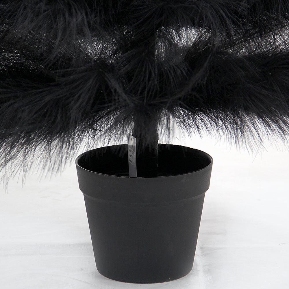 Black Color Pampas Grass Tree Handmade Customizable Size and Color Artificial Christmas Decorations Tree Wholesale Decorative Tree