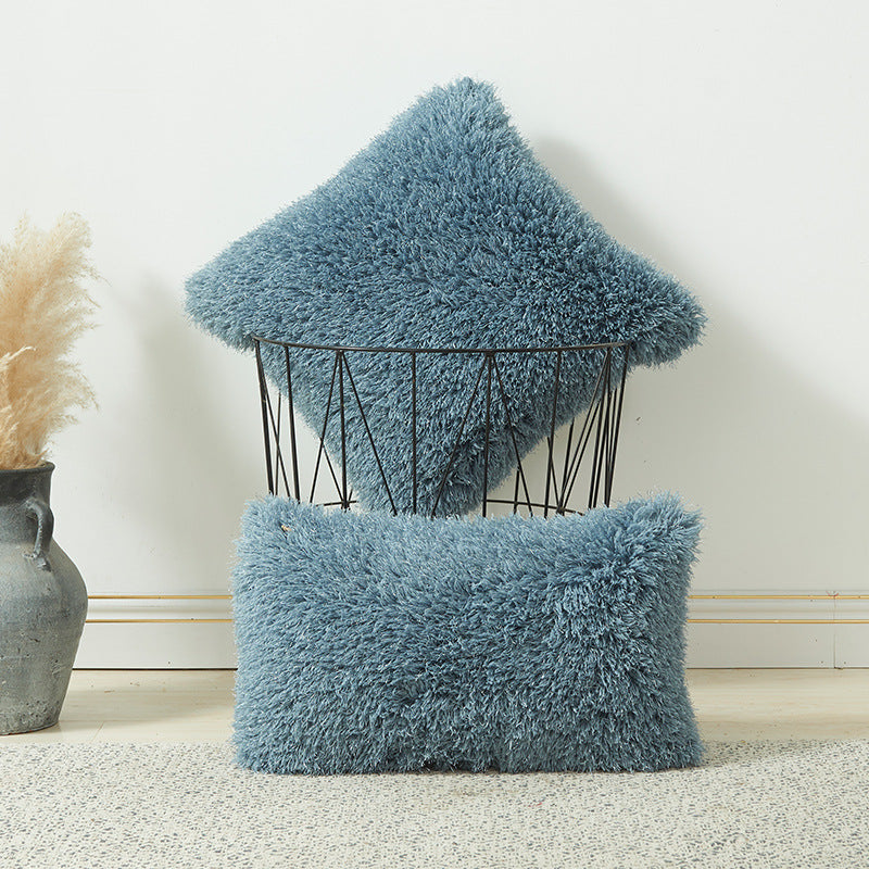 Plush Berber Fleece Throw Pillows Comfortable Soft Straw Pile Pillow Case Decorative & Throw Pillows For Home Decorations