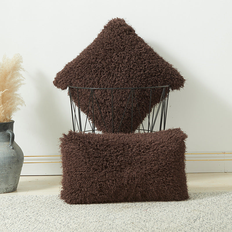Plush Berber Fleece Throw Pillows Comfortable Soft Straw Pile Pillow Case Decorative & Throw Pillows For Home Decorations