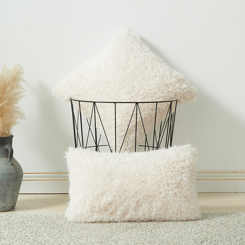 Plush Berber Fleece Throw Pillows Comfortable Soft Straw Pile Pillow Case Decorative & Throw Pillows For Home Decorations