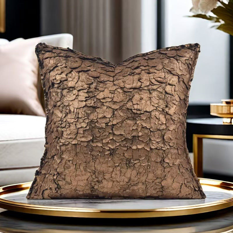 Light luxury and Retro Sofa Throw Pillow Crack Bronzing High-end Nordic Decorative & Throw Pillows For Home Decorations