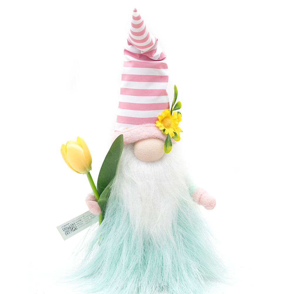 New Style Easter Gnomes Spring Summer Color Gnomes Handmade Cloth Elf Plush Ornaments For Holiday Everyday Home Decoration