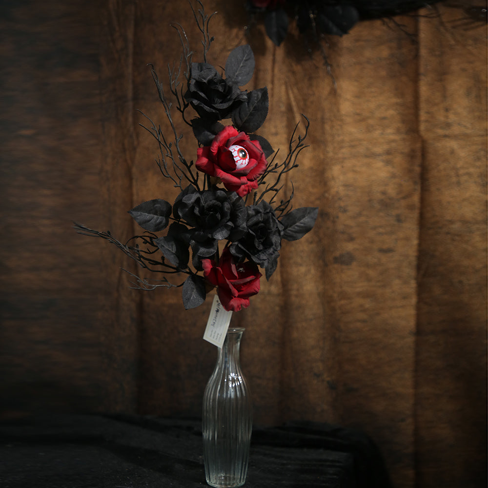 Halloween Branches Picks Hallowee Eyeball Black Faux Twigs Artificial Flower Branches For Halloween Decoration