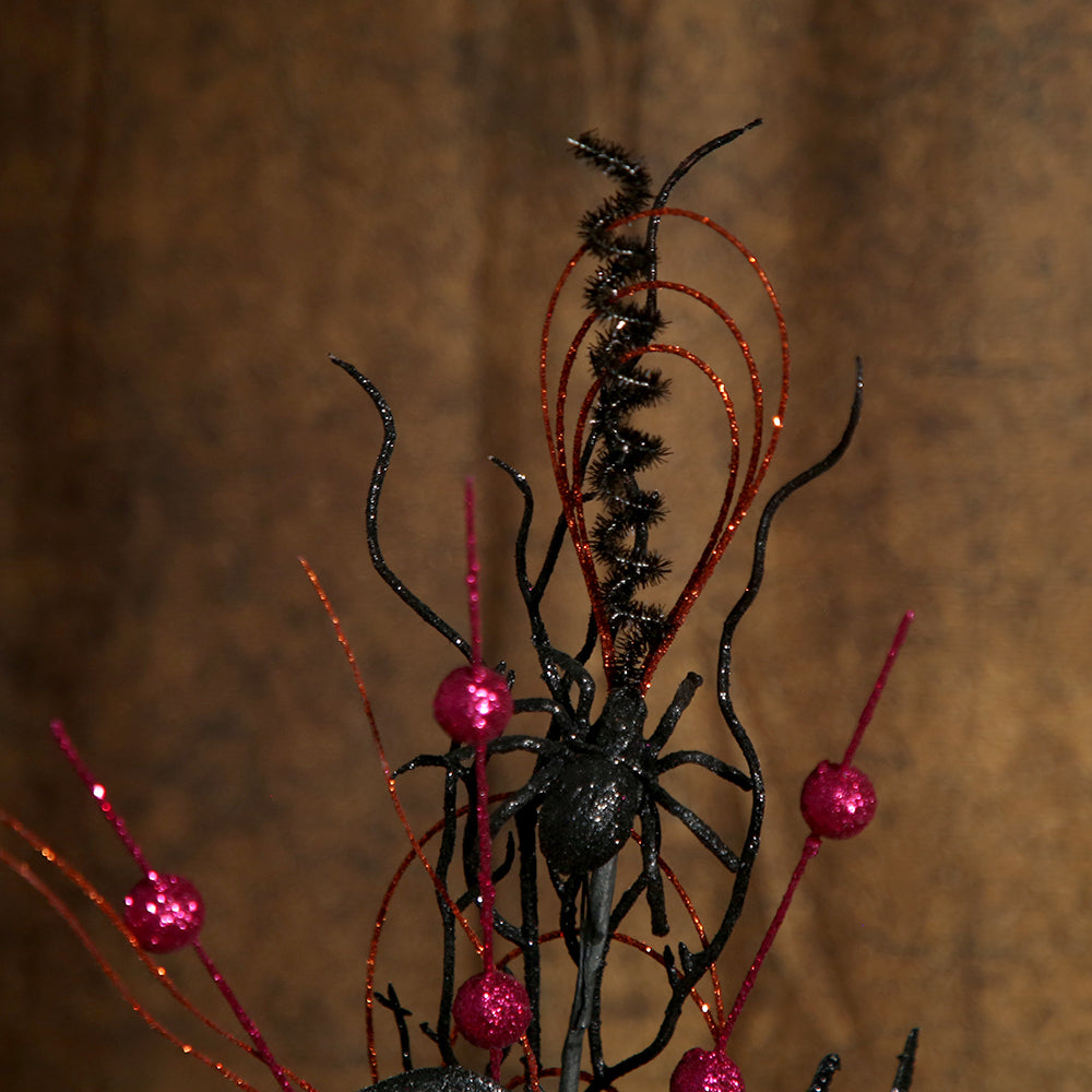 Festival Decoration Picks Halloween Decor Ornaments Black Dead Branch Spiders Faux Twigs Halloween Party Props