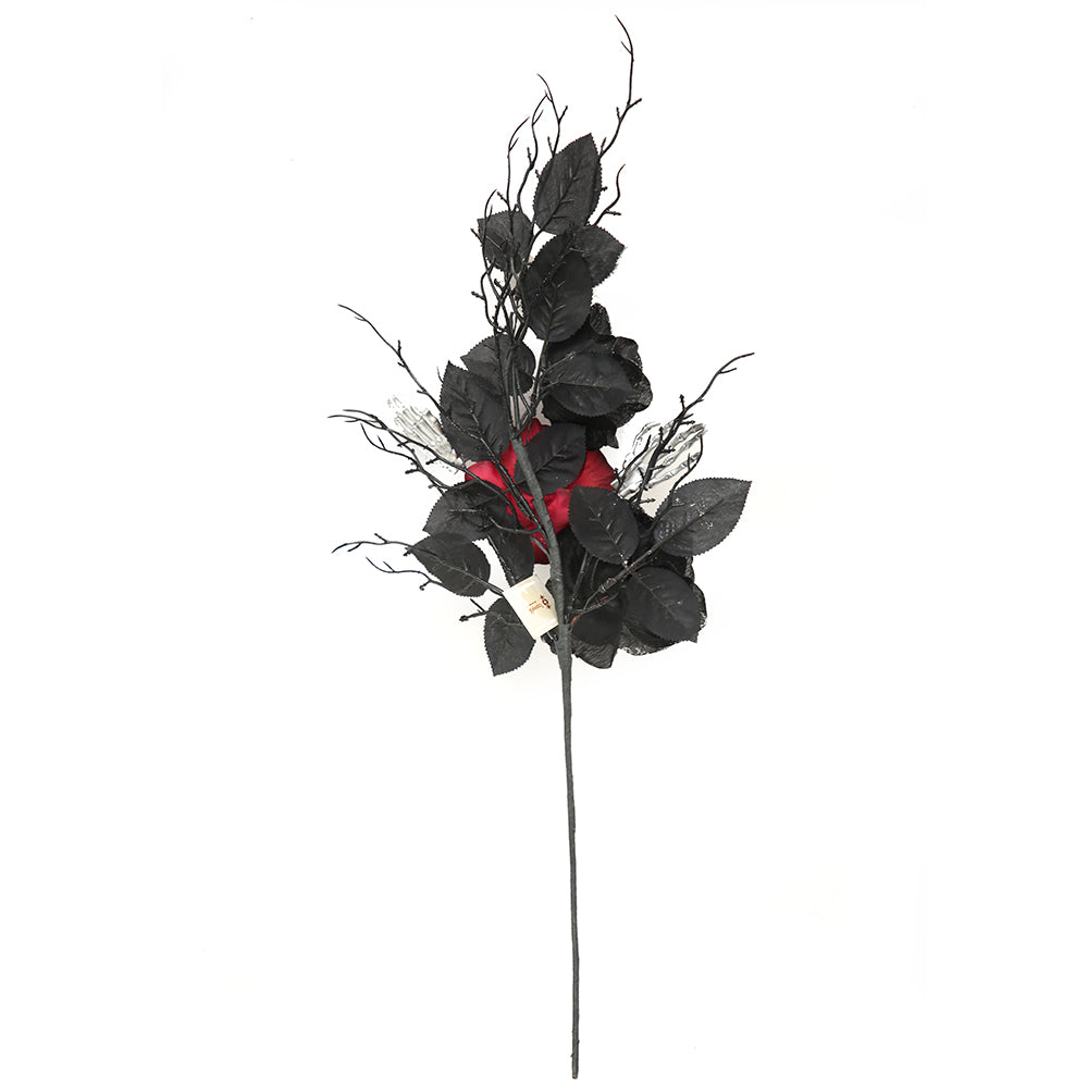 Halloween Branches Picks Skeletons Plastic Flowers Artificial Twigs Halloween Black Dead Branches For Halloween Decoration