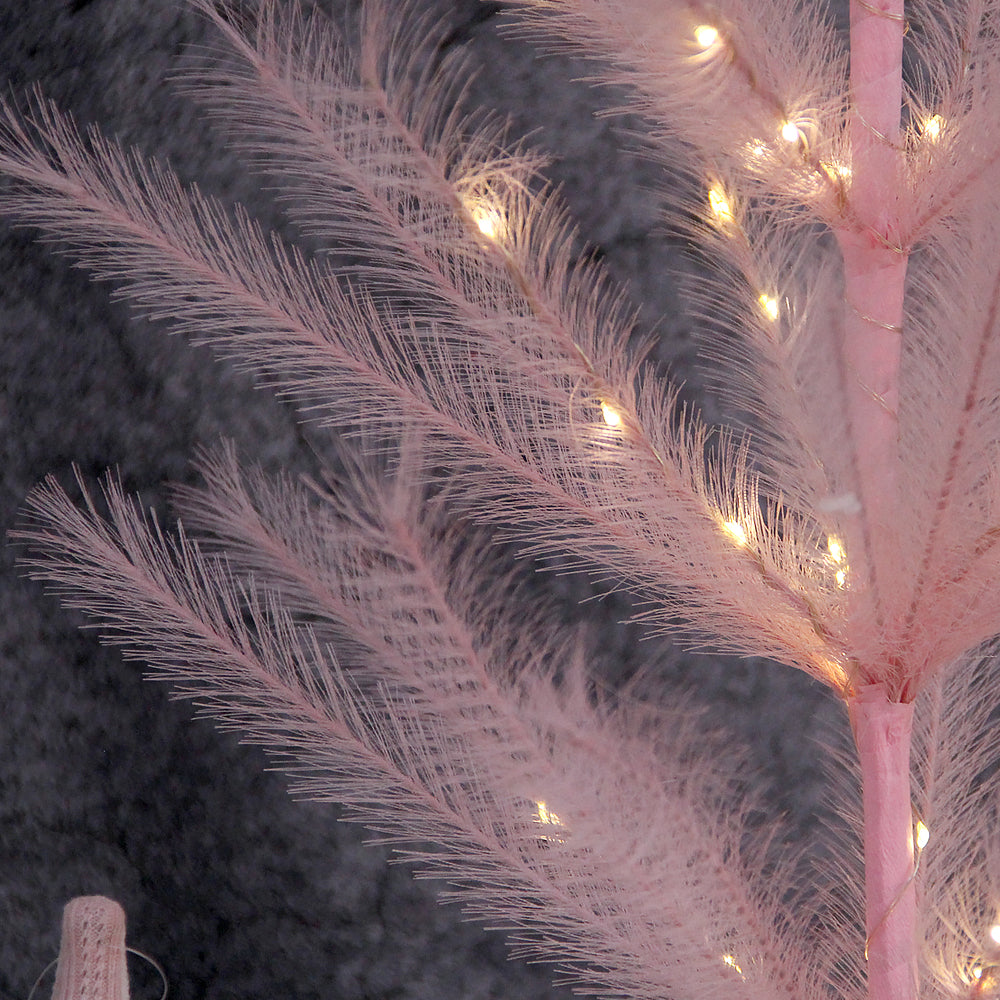 New Product 80cm Artificial Pampas Tree Led Table Decoration Small Christmas Tree Special Design Christmas Trees With Lights