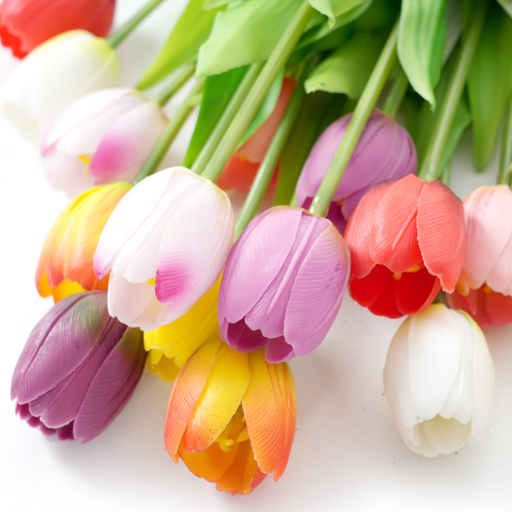 Great Price Artificial Silicon Tulip Flowers Real Touch Flowers for Wedding Table Centerpieces Decoration Floral Arrangement
