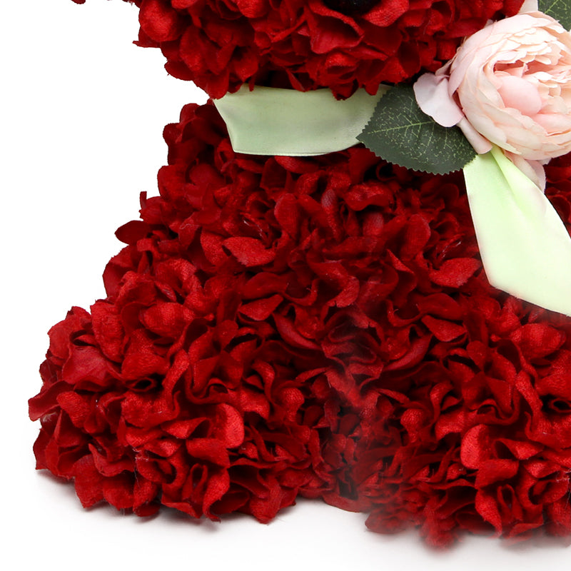 High Quality 12INCH Artificial Rose Bear Original Design Petaled Bear Birthday Present Flower Teddy Bear Home Decor Etc.
