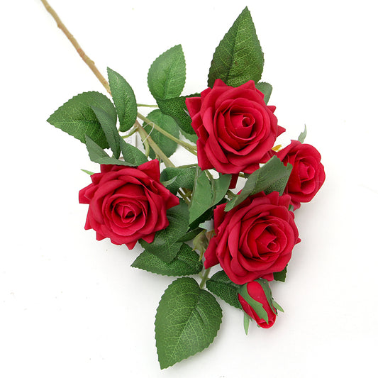 Wholesale Single Branch Artificial Rose Flower Real Touch Artificial Flowers For Wedding Table Centerpieces Decoration