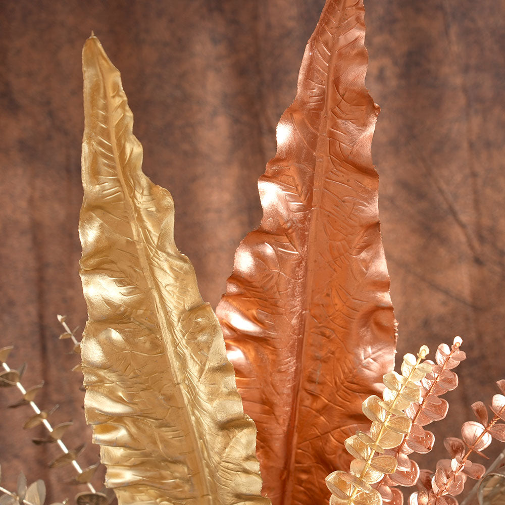 Wholesale Christmas Picks Maple Leaf Tree Sprays Pick/Spray Glittered Leaf Gold Christmas Pick For Party & Holiday Supplies