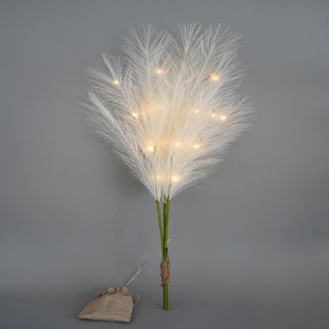 High Quality 31.5inch Artificial Pampas Grass With LED Light Pampas Set of 3(3w/lit ) Pampas Decor for Wedding Home Party Decoration