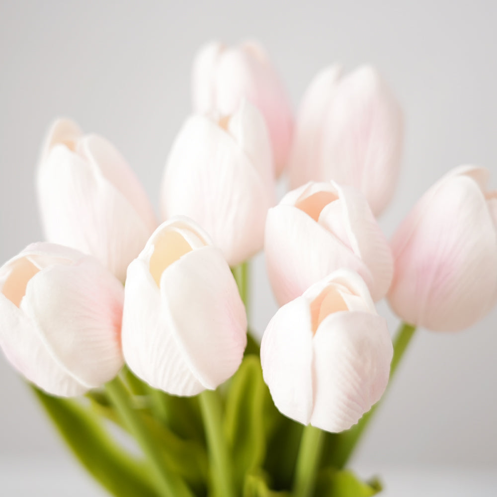 2025 Beautiful Colorful Tulip Flower 9head PU Artificial Flower Tulip Decoration Flowers For Home Wedding Graduation