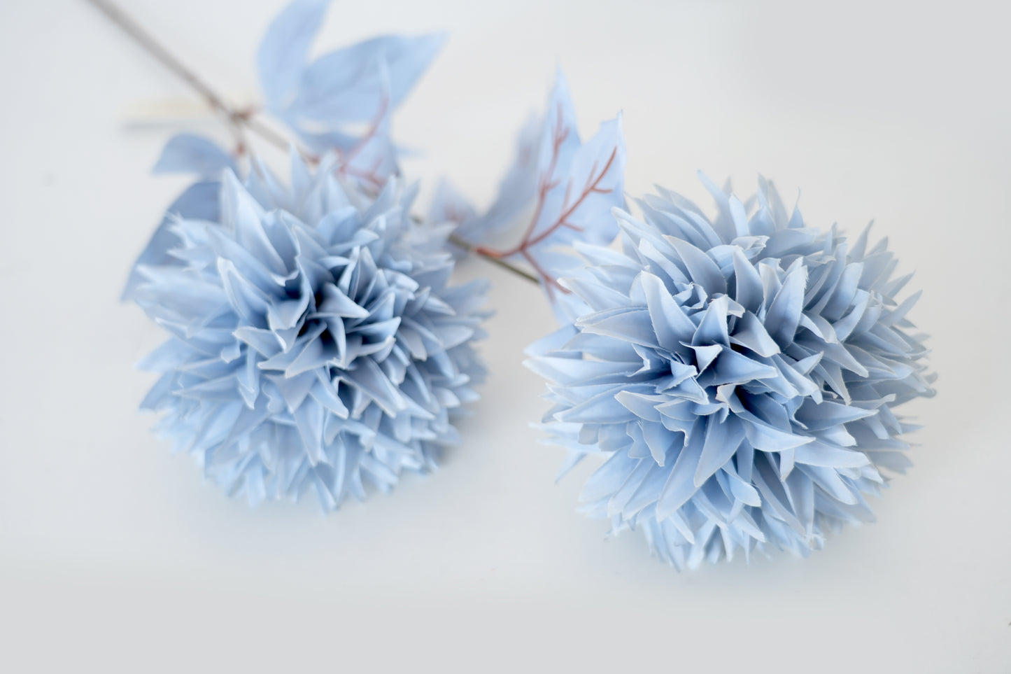 Beautiful Dopamine Color 2Head Ball Chrysanthemum Flower Artificial Floral Chrysanthemum Multicolour Decorative Flowers