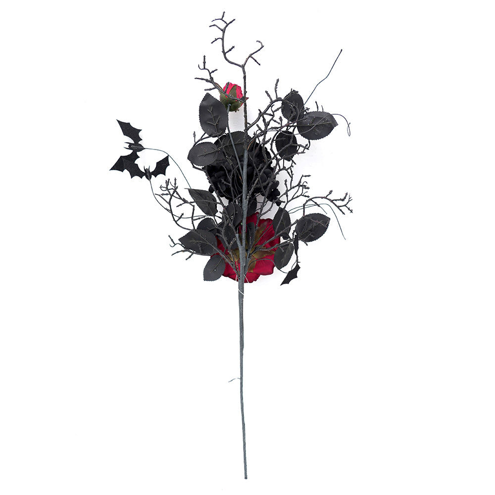 Wholesale Halloween Decorations Halloween Branches Picks Roses Flower Faux Twigs Artificial Berry Stems