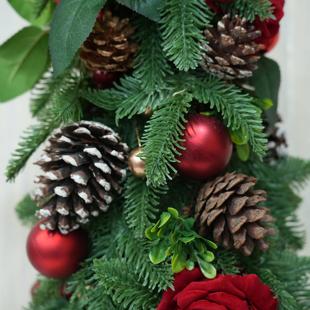 2024 Christmas Items 60CM Pine Tower Molding Christmas Decorations Small Christmas Tree With LED Light For Party Arrangement