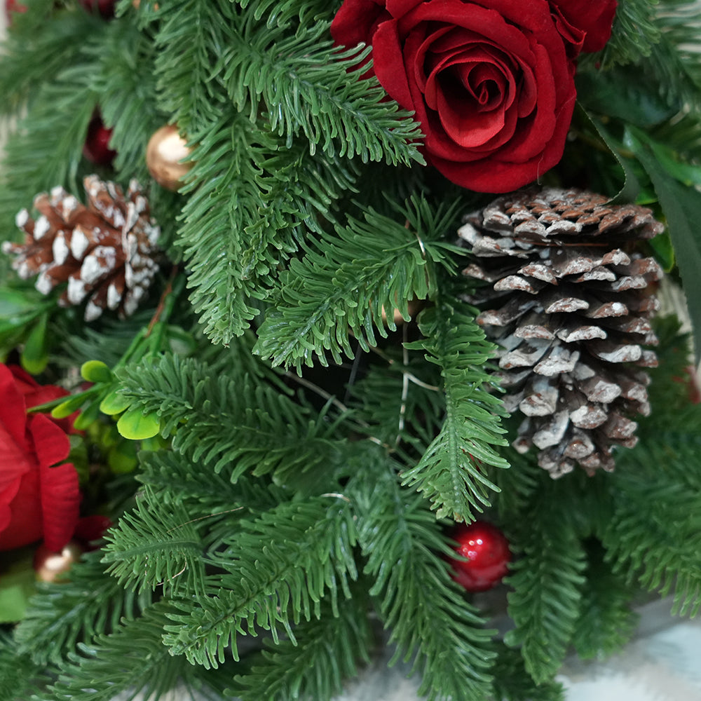 2024 Christmas Items 60CM Pine Tower Molding Christmas Decorations Small Christmas Tree With LED Light For Party Arrangement