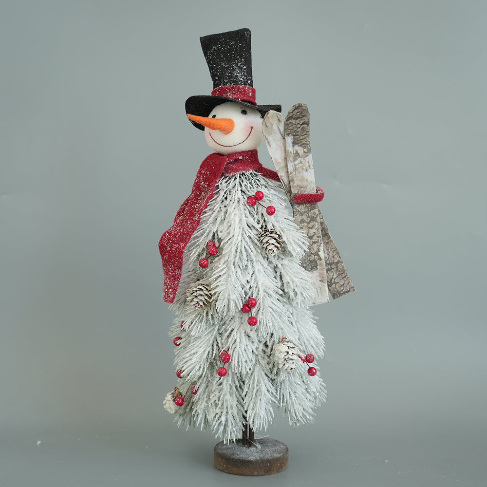 High Quality Christmas Snowman Decor Christmas Gifts Tree Shape Snowman Head For Christmas Decorations