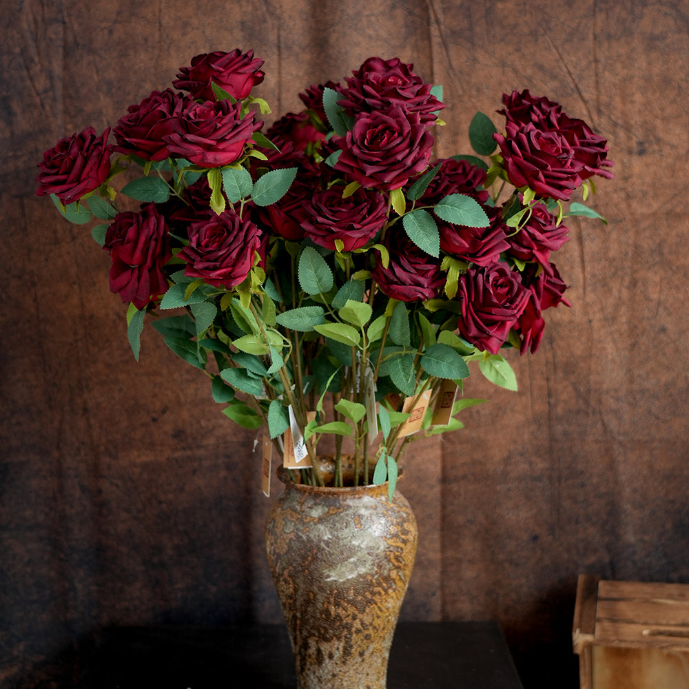 Cheap Price Wholesale Artificial Rose Flowers Silk Artificial Flowers Decorative Flowers For Valentine's Gift Home Wedding Decor