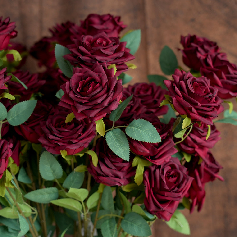 Cheap Price Wholesale Artificial Rose Flowers Silk Artificial Flowers Decorative Flowers For Valentine's Gift Home Wedding Decor