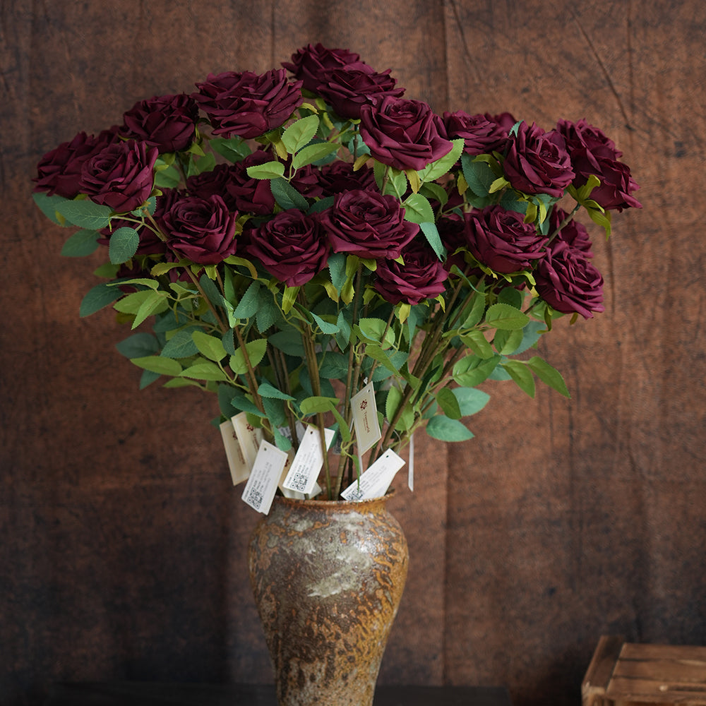 Cheap Price Wholesale Artificial Rose Flowers Silk Artificial Flowers Decorative Flowers For Valentine's Gift Home Wedding Decor
