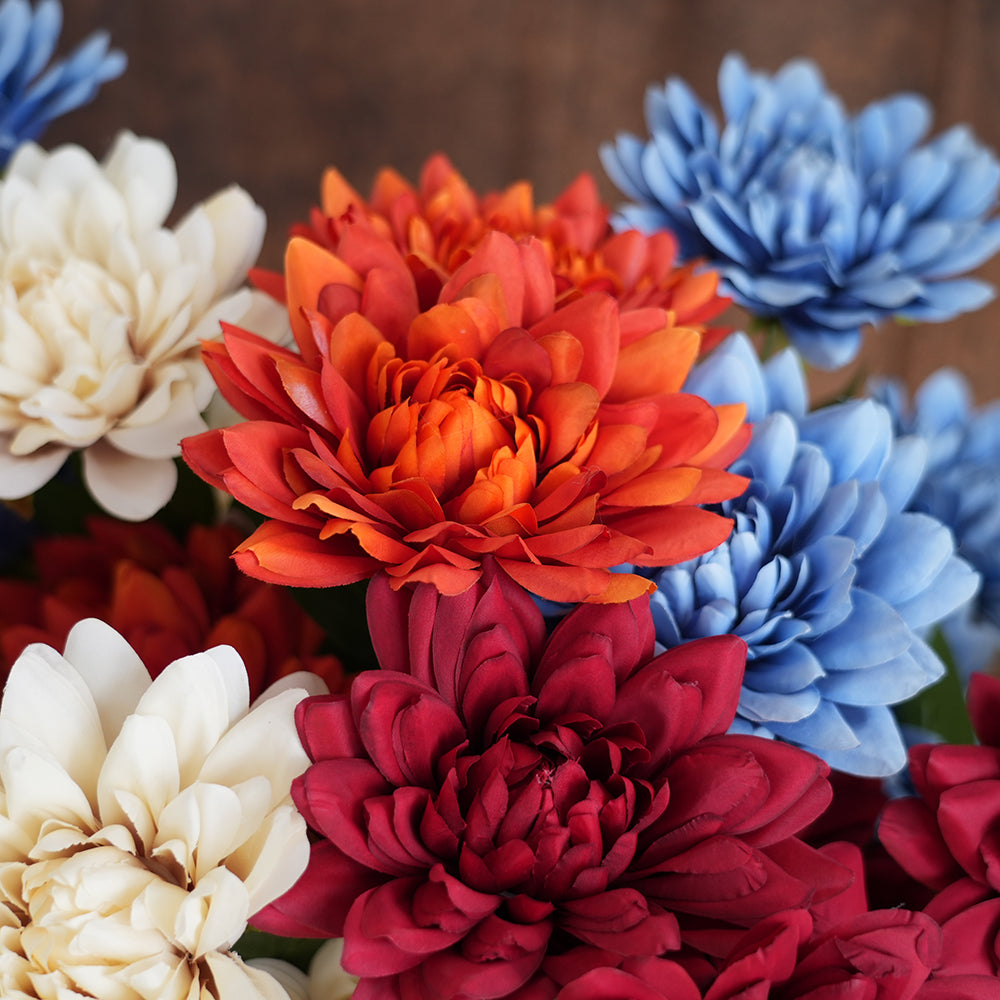 New Design 2head Big Chrysanthemum Flower Wholesale 81cm Artificial Floral Chrysanthemum Decorative Flowers for Home Decor