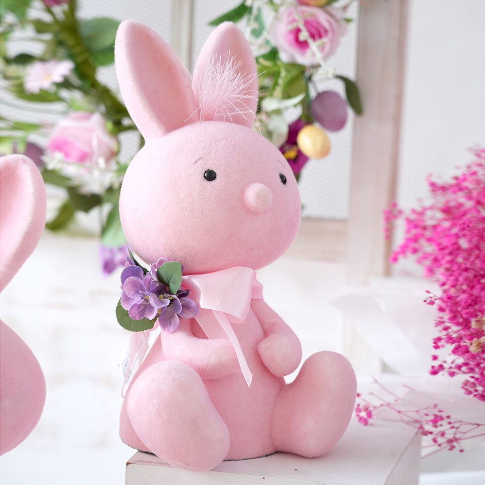 Customized Sizes Easter Bunny Creative Design Pink Sitting Easter Rabbit Decoration for Home Party Easter Decoration