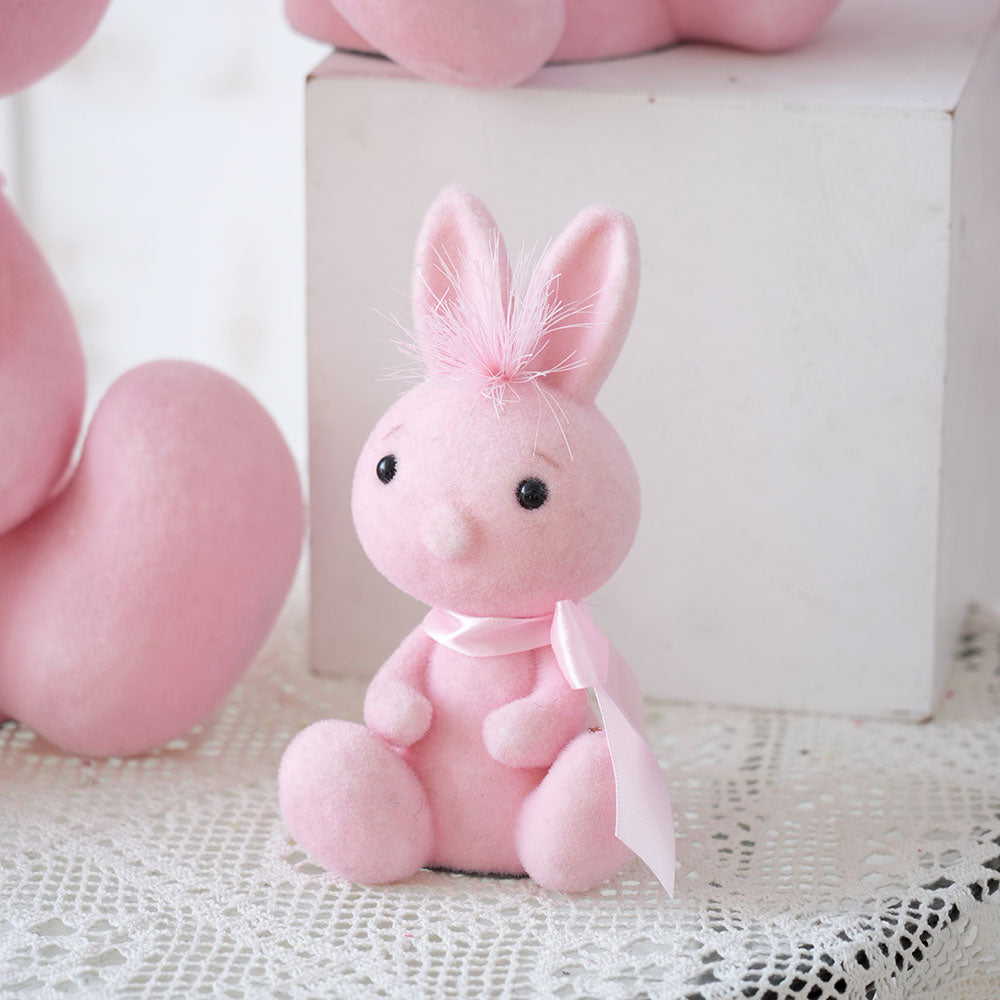 Customized Sizes Easter Bunny Creative Design Pink Sitting Easter Rabbit Decoration for Home Party Easter Decoration