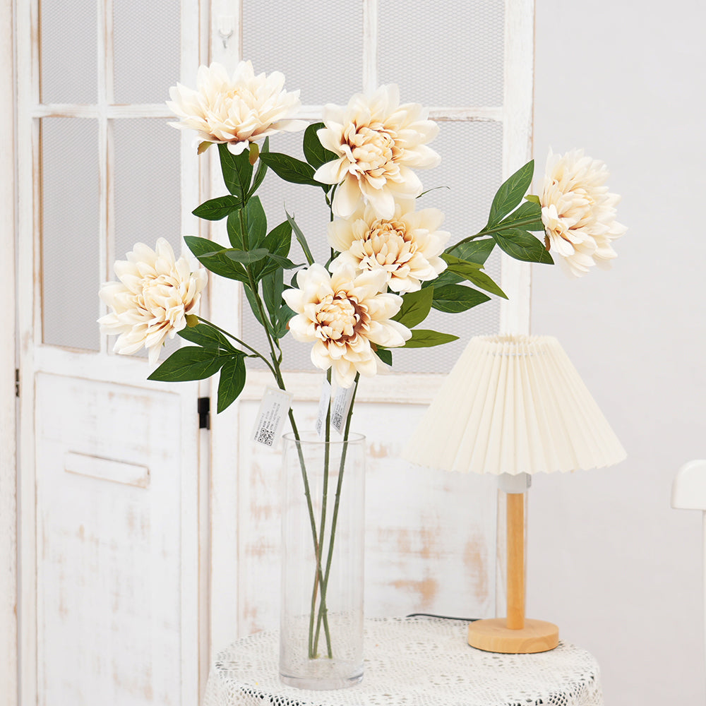 New Design 2head Big Chrysanthemum Flower Wholesale 81cm Artificial Floral Chrysanthemum Decorative Flowers for Home Decor