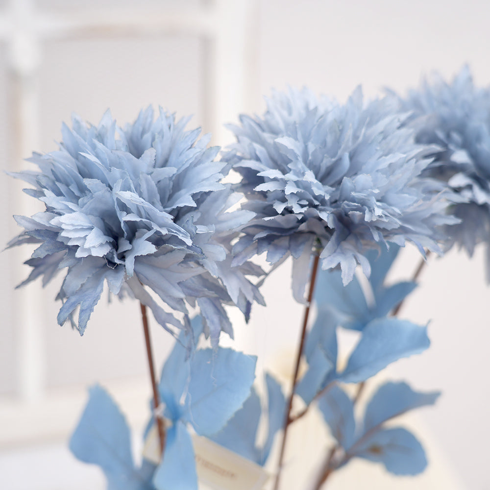 New Design 3Head Ball Chrysanthemum Flower Wholesale 73cm Artificial Floral Chrysanthemum Decorative Flowers For Home Decor