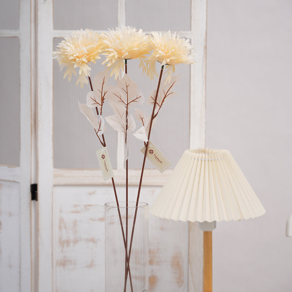 New Design 3Head Ball Chrysanthemum Flower Wholesale 73cm Artificial Floral Chrysanthemum Decorative Flowers For Home Decor