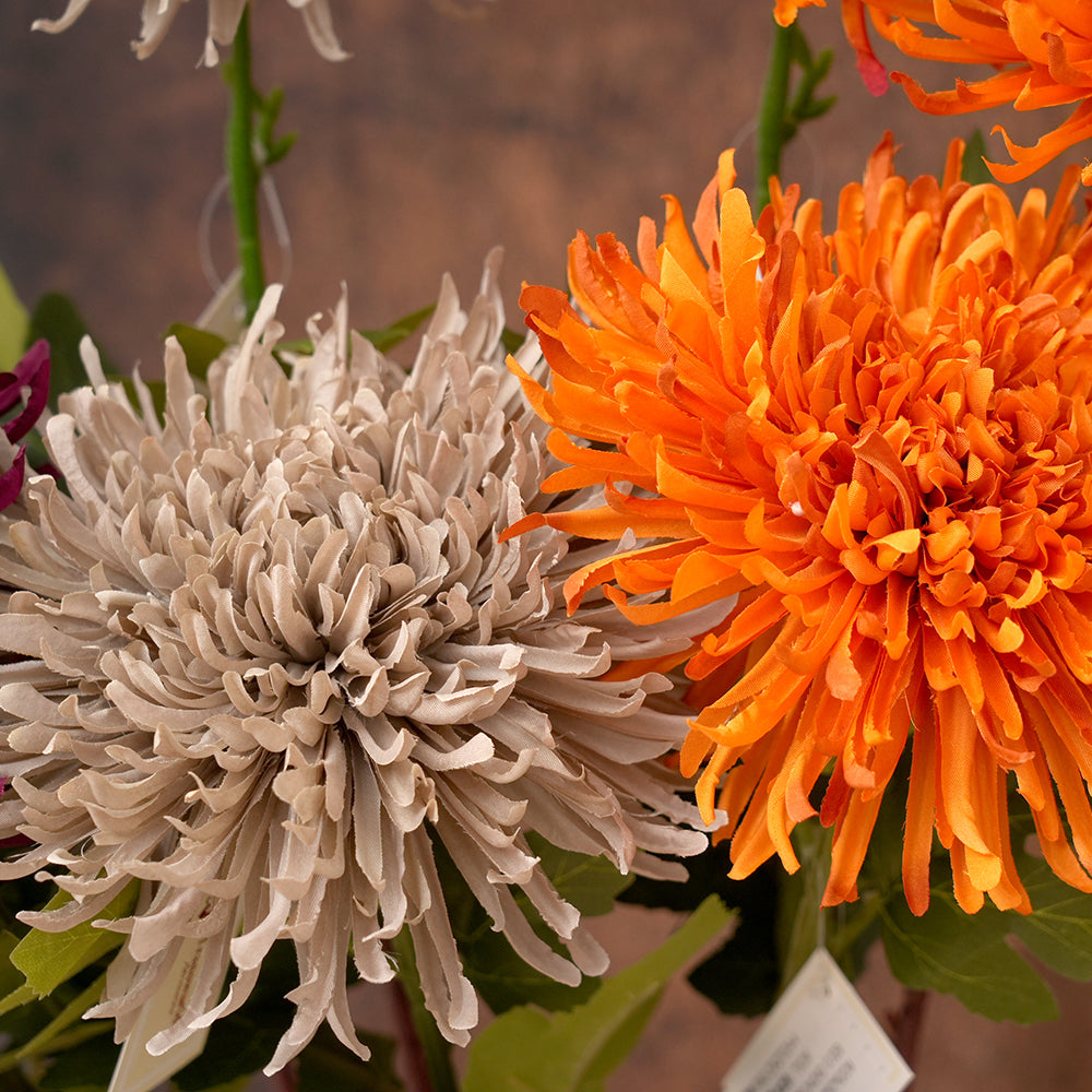 Transworld Original Handmade Artificial Chrysanthemum Spring/Autumn Decorative Flowers For Home Decorations