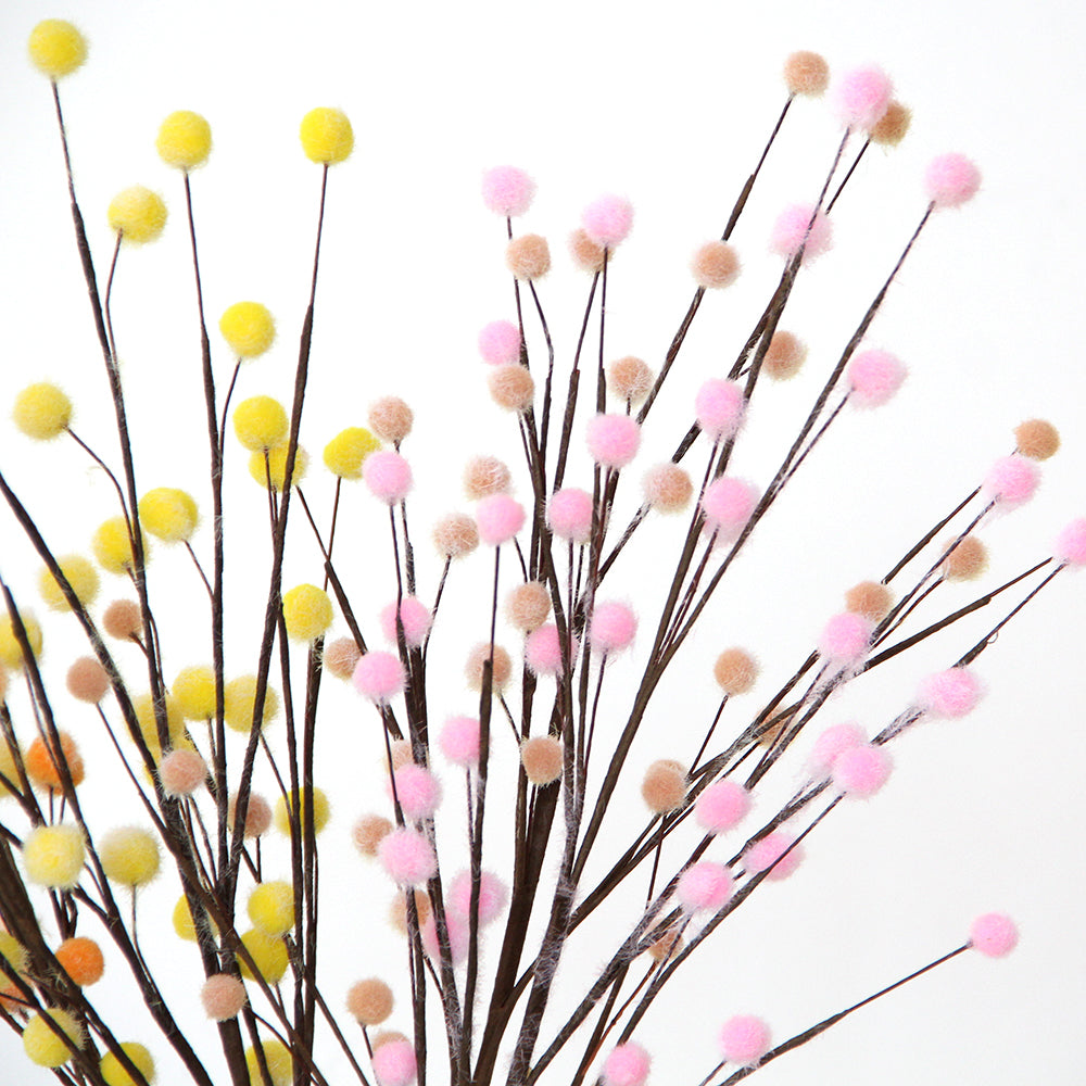 Wholesale Artificial Flower Dopamine Colour Artificial Flower Spray Spring Eco-friendly Materials Decor Flowers Festival Home Decoration