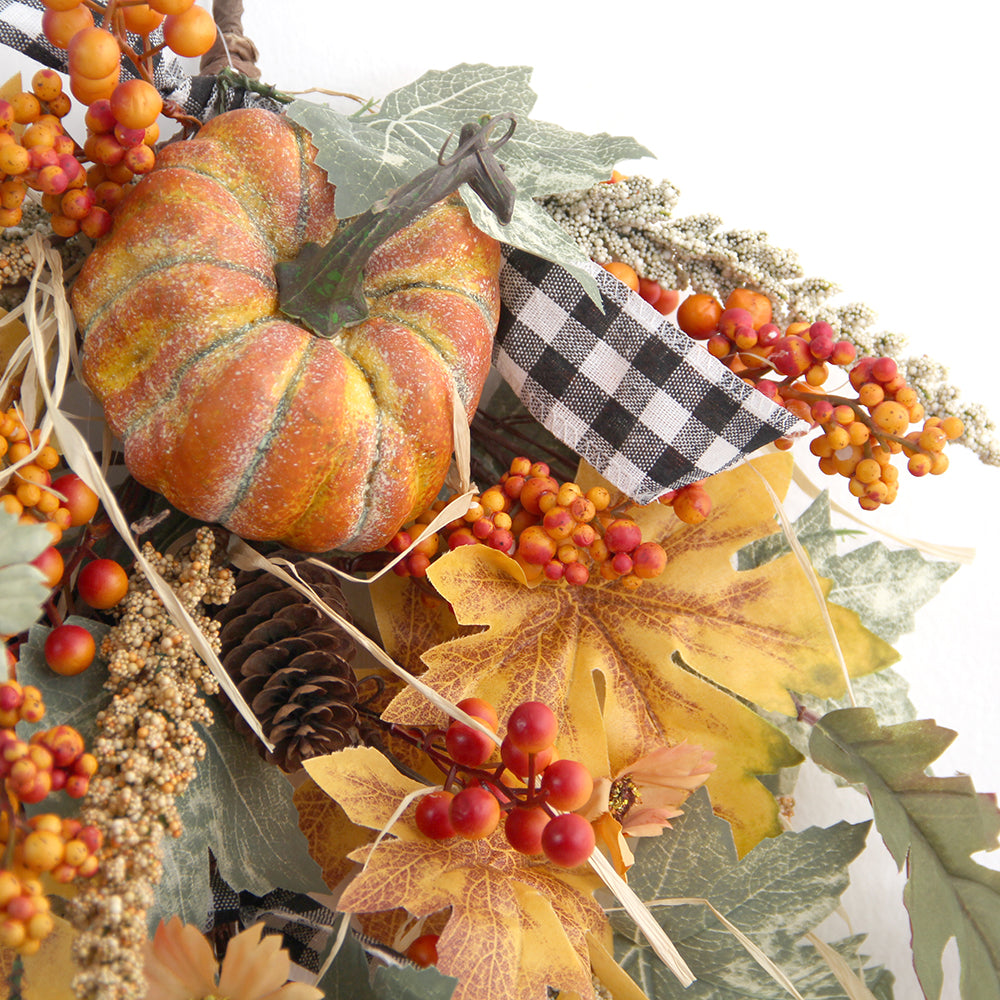 Hot Model Autumn Pumpkin Wreath Front Door DecorationAutumn Wreaths for Front Door