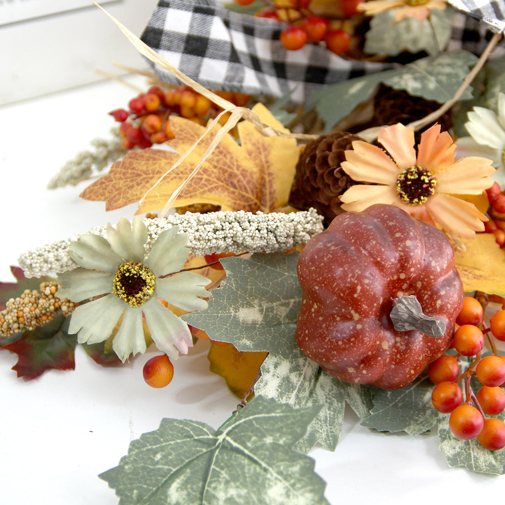 Hot Model Autumn Pumpkin Wreath Front Door DecorationAutumn Wreaths for Front Door
