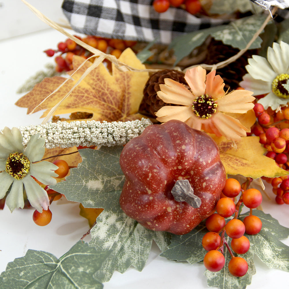 Hot Model Autumn Pumpkin Wreath Front Door DecorationAutumn Wreaths for Front Door