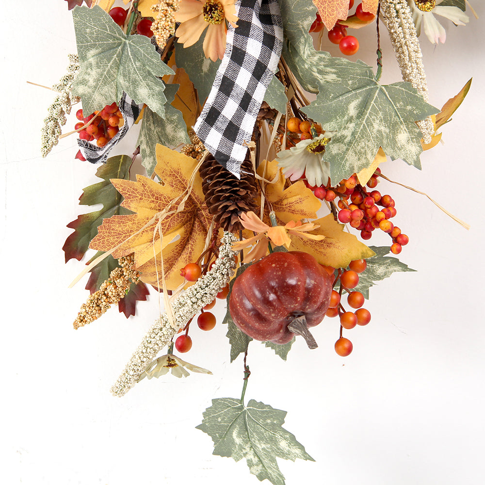 Hot Model Autumn Pumpkin Wreath Front Door DecorationAutumn Wreaths for Front Door