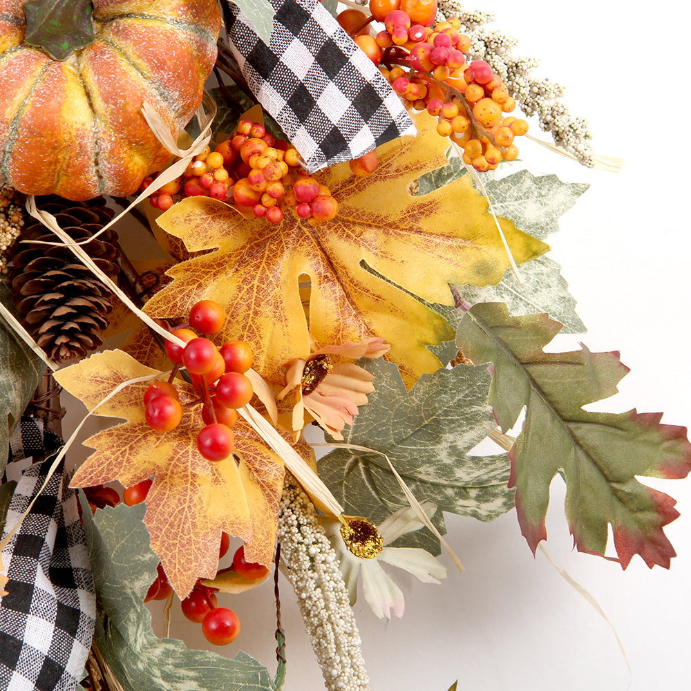 Hot Model Autumn Pumpkin Wreath Front Door DecorationAutumn Wreaths for Front Door