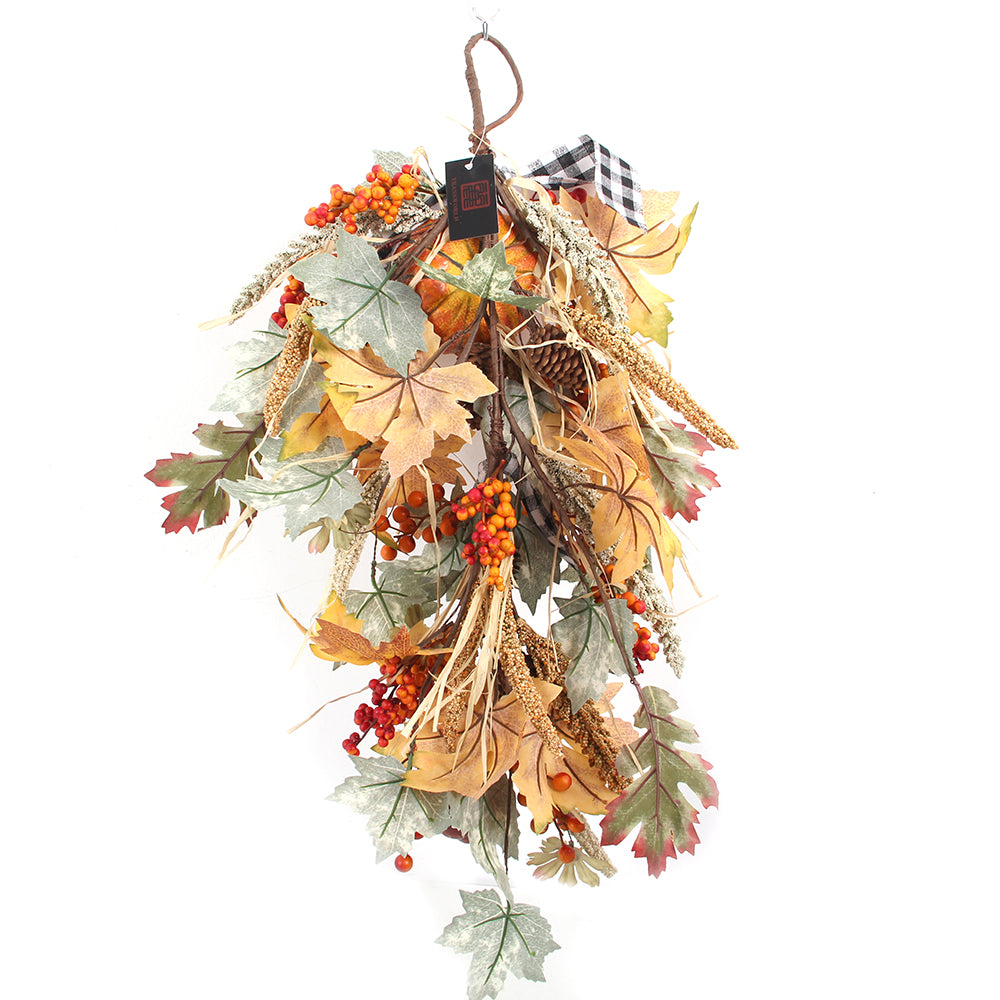 Hot Model Autumn Pumpkin Wreath Front Door DecorationAutumn Wreaths for Front Door