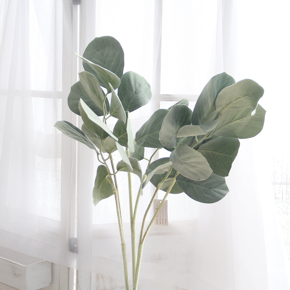 Artificial Plants Green Artificial Flocked Leaves Lambs Ear For Artificial Lambs Ear Decorative Flowers Wreaths