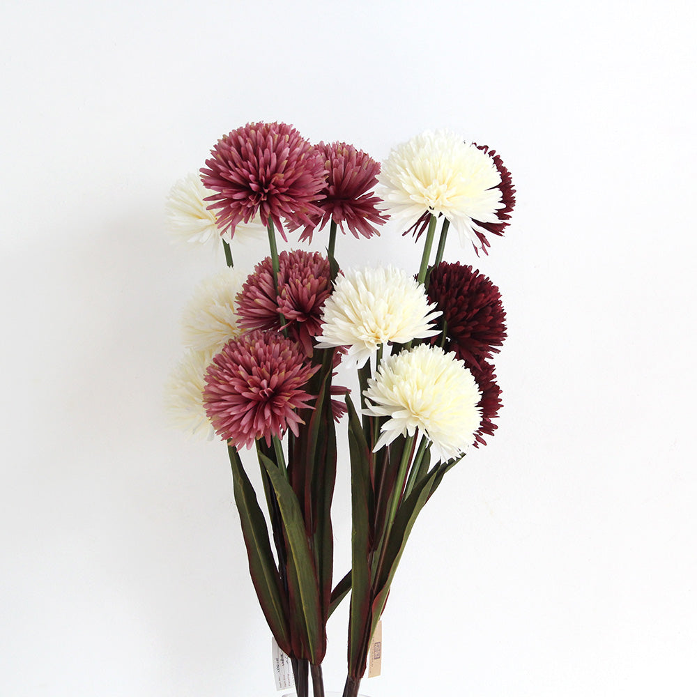 Autumn 3 Head Ball Direct Wholesale Silk Artificial Lily Good Quality Real Touch