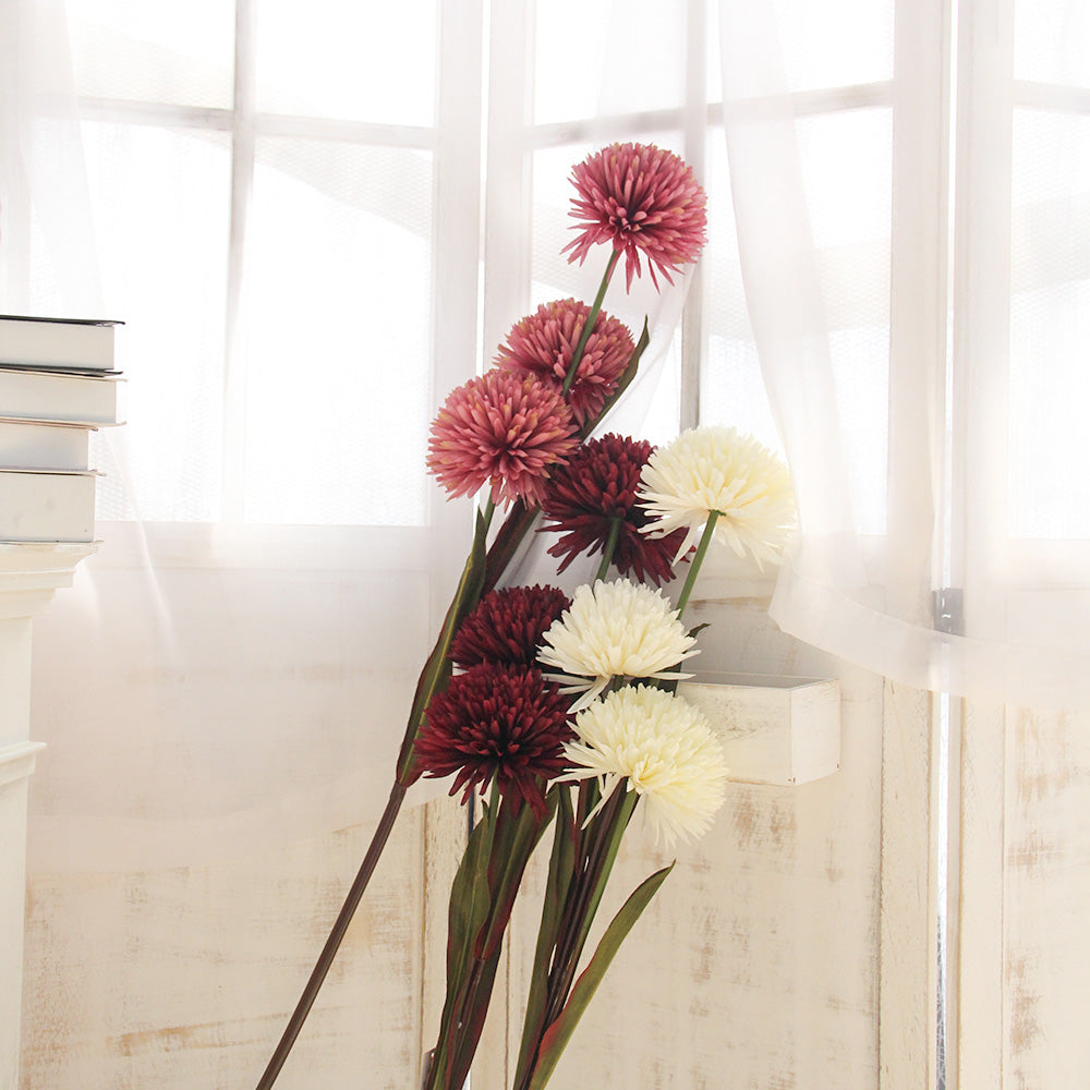 Autumn 3 Head Ball Direct Wholesale Silk Artificial Lily Good Quality Real Touch